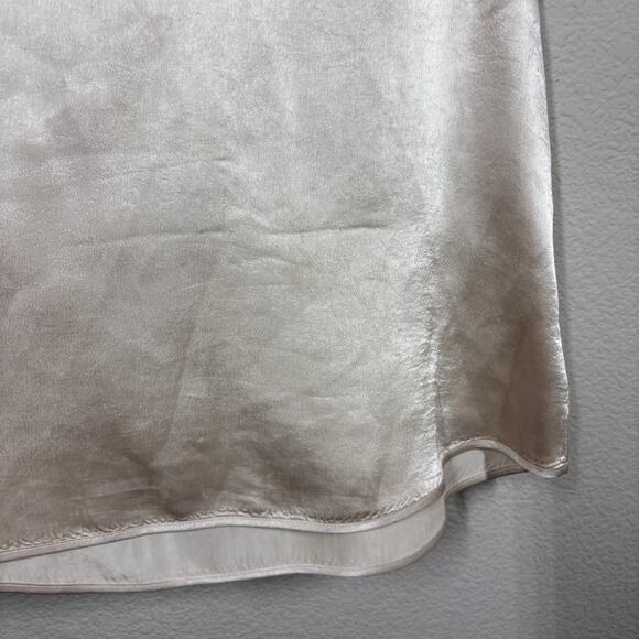 Babaton Medium Everly Satin V Neck Camisole Top Shiny Spaghetti Straps - Picture 6 of 8